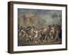 Combat Between Sabines and Romans (The Sabine Women), 1799-Jacques-Louis David-Framed Giclee Print