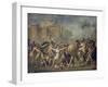 Combat Between Sabines and Romans (The Sabine Women), 1799-Jacques-Louis David-Framed Giclee Print