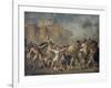 Combat Between Sabines and Romans (The Sabine Women), 1799-Jacques-Louis David-Framed Giclee Print