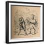 'Combat between the Horatii and Curiatii', 1852-John Leech-Framed Giclee Print