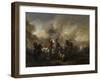 Combat de cavalerie-Philips Wouwerman-Framed Giclee Print