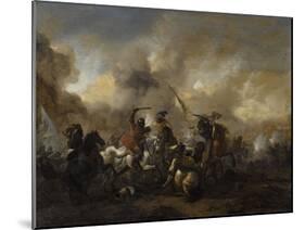 Combat de cavalerie-Philips Wouwerman-Mounted Giclee Print