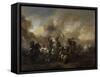 Combat de cavalerie-Philips Wouwerman-Framed Stretched Canvas