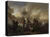 Combat de cavalerie-Philips Wouwerman-Stretched Canvas