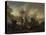 Combat de cavalerie-Philips Wouwerman-Stretched Canvas