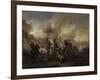 Combat de cavalerie-Philips Wouwerman-Framed Giclee Print