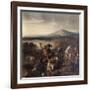 Combat de Ceramo en Sicile, 1061, victoire de Roger Ier de Sicile sur 35.000 Sarrasins-Prosper Lafaye-Framed Giclee Print