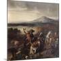 Combat de Ceramo en Sicile, 1061, victoire de Roger Ier de Sicile sur 35.000 Sarrasins-Prosper Lafaye-Mounted Giclee Print