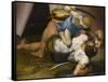 Combat de David et Goliath-Daniele Da Volterra-Framed Stretched Canvas