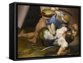 Combat de David et Goliath-Daniele Da Volterra-Framed Stretched Canvas