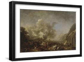 Combat de Nazareth, 8 avril 1799 - victoire remportée par le général Junot-Nicolas Antoine Taunay-Framed Giclee Print