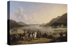 Combat de Salo en Italie, 31 juillet 1796, le Général Guyeux assiégé par un-Hippolyte Lecomte-Stretched Canvas