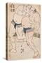 Combat De Sumo Entre Naritaki Et Higashiseki. Estampe De Shun'ei, Katsukawa (1762-1819), 1790 - Sum-Katsukawa Shun'ei-Stretched Canvas