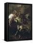 Combat du Giaour et du Pacha.-Eugene Delacroix-Framed Stretched Canvas