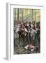 Combat during the Battle of Cowpens, c.1781-null-Framed Giclee Print