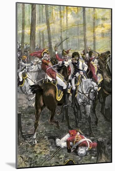 Combat during the Battle of Cowpens, c.1781-null-Mounted Giclee Print