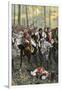 Combat during the Battle of Cowpens, c.1781-null-Framed Giclee Print