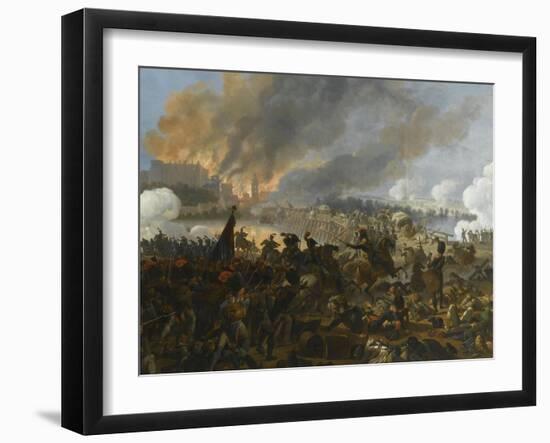 Combat et prise de la ville d'Ebersberg, le 3 mai 1809-Nicolas Antoine Taunay-Framed Giclee Print