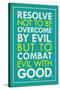 Combat Evil With Good Pope Francis Quote-null-Stretched Canvas