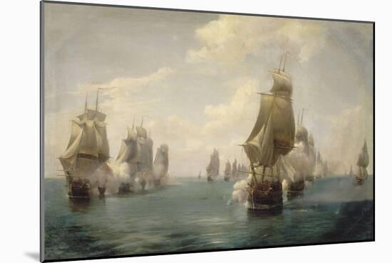 Combat naval de la Dominique, le 17 avril 1780-Pierre Julien Gilbert-Mounted Giclee Print