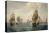 Combat naval de la Dominique, le 17 avril 1780-Pierre Julien Gilbert-Stretched Canvas