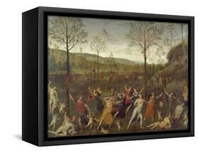 Combat of Love and Chastity-Pietro Perugino-Framed Stretched Canvas