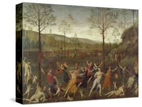 Combat of Love and Chastity-Pietro Perugino-Stretched Canvas