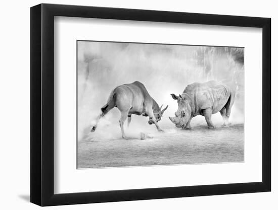 Combat.-Juan Luis Duran-Framed Photographic Print