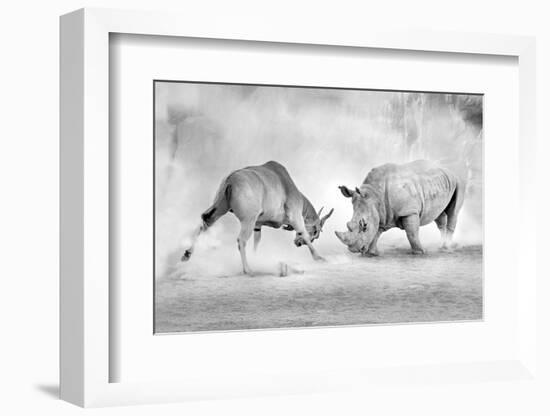 Combat.-Juan Luis Duran-Framed Photographic Print