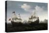 Combate Naval Frente a Una Costa Rocosa, 1626-1627-Hendrick Cornelisz Vroom-Stretched Canvas