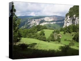 Combe Laval, Parc Naturel Regional Du Vercors, Drome, Rhone Alpes, French Alps, France-David Hughes-Stretched Canvas