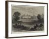 Combermere Abbey, Cheshire, the Temporary Residence of the Empress of Austria-Sir John Gilbert-Framed Giclee Print