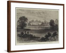 Combermere Abbey, Cheshire, the Temporary Residence of the Empress of Austria-Sir John Gilbert-Framed Giclee Print