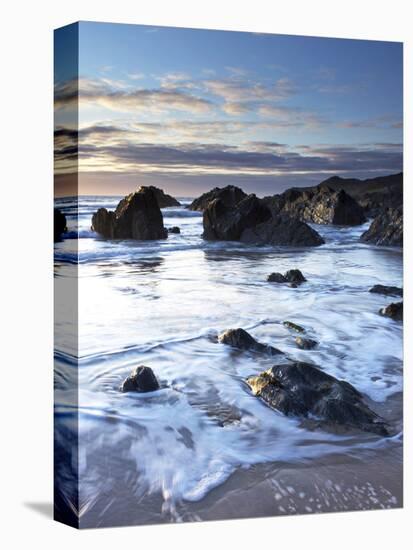 Combesgate Beach, Devon, England, United Kingdom, Europe-Jeremy Lightfoot-Stretched Canvas