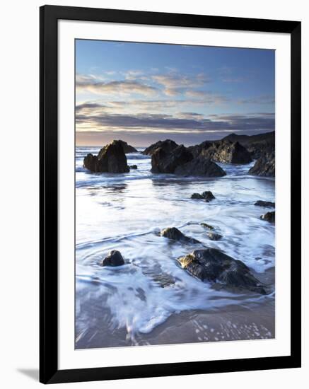 Combesgate Beach, Devon, England, United Kingdom, Europe-Jeremy Lightfoot-Framed Photographic Print