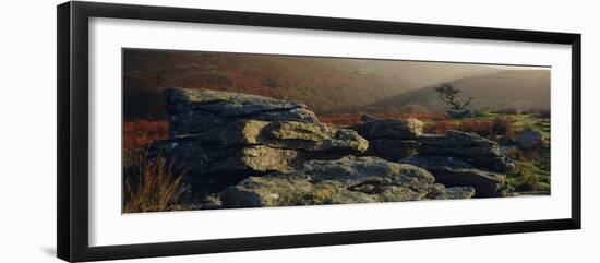 Combestone Tor, Dartmoor, Devon, England-Lee Frost-Framed Photographic Print