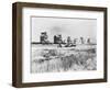 Combine Harvesters at Work in Canada-null-Framed Photographic Print