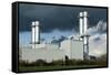 Combined Cycle Gas Turbine Power Station-Martin Bond-Framed Stretched Canvas