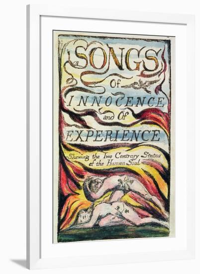Combined Title Page from 'Songs of Innocence and of Experience', Plate 2 of Bentley Copy L-William Blake-Framed Giclee Print