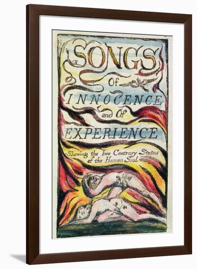 Combined Title Page from 'Songs of Innocence and of Experience', Plate 2 of Bentley Copy L-William Blake-Framed Giclee Print