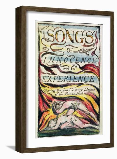 Combined Title Page from 'Songs of Innocence and of Experience', Plate 2 of Bentley Copy L-William Blake-Framed Giclee Print