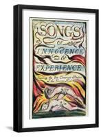 Combined Title Page from 'Songs of Innocence and of Experience', Plate 2 of Bentley Copy L-William Blake-Framed Giclee Print