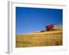 Combines Harvesting Crop, Palouse, Washington, USA-Terry Eggers-Framed Photographic Print