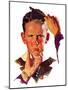 "Combing His Hair,"July 9, 1938-Douglas Crockwell-Mounted Premium Giclee Print