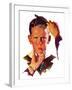 "Combing His Hair,"July 9, 1938-Douglas Crockwell-Framed Giclee Print