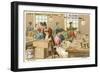 Combing the Hair of Dolls-null-Framed Giclee Print