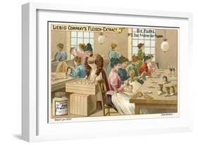 Combing the Hair of Dolls-null-Framed Giclee Print