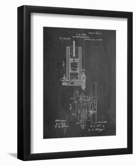 Combustion Engine Patent 1877-null-Framed Art Print