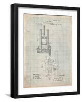 Combustion Engine Patent 1877-Cole Borders-Framed Art Print