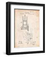 Combustion Engine Patent 1877-Cole Borders-Framed Art Print